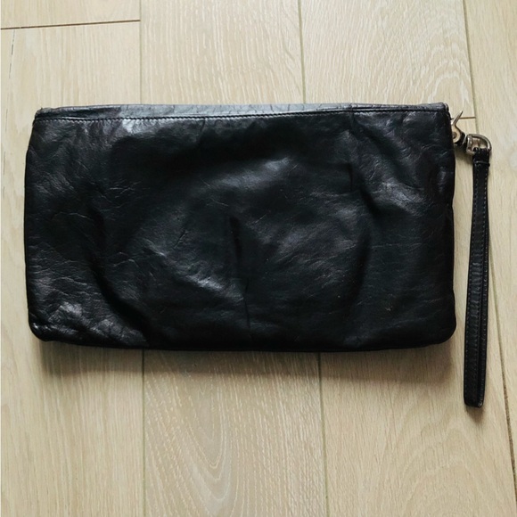 RUDSAK Timeless Collection Leather Purse Clutch Hand Bag Mahogany Dark Brown - Picture 3 of 9